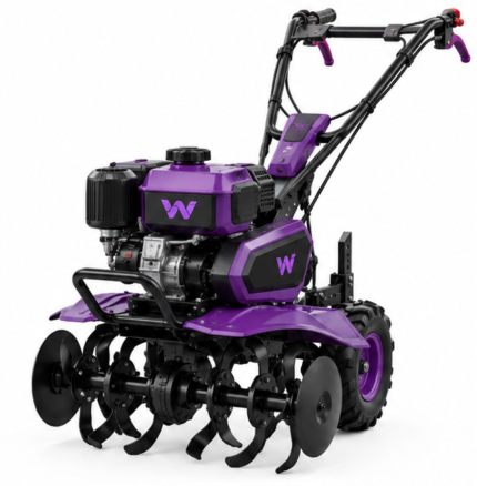 Woossox 9 HP 270cc Heavy-Duty Gas Garden Tiller Cultivator – 36 Inch Adjustable Tilling Width, 10 Inch Depth, 2 Forward + 1 Reverse Gear Drive, Pneumatic Tires