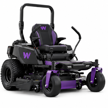 Woossox 54 Inch Zero Turn Riding Lawn Mower – 24 HP 724cc V-Twin Engine, Dual Hydrostatic Drive, 10-Gauge Fabricated Deck, ROPS, LED Lights, High-Back Seat