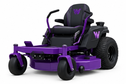 Woossox 42 Inch Residential Zero Turn Riding Mower – 22 HP 690cc V-Twin Engine, Dual Hydrostatic Transmission, Stamped Steel Deck, Lap-Bar Steering, Purple/Black