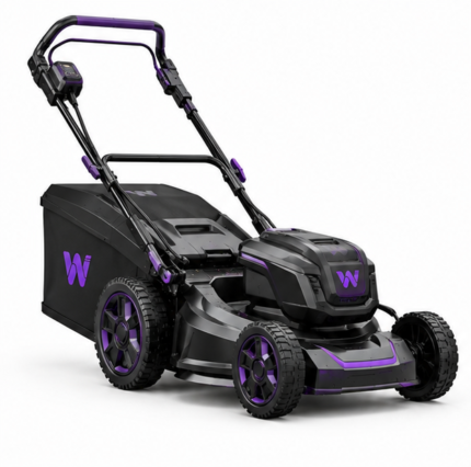 Woossox 80V Max Brushless Cordless Self-Propelled Lawn Mower – 21 Inch Steel Deck, 3-in-1 Mulch/Bag/Side Discharge, 7 Cutting Heights, 6.0Ah Battery & Rapid Charger