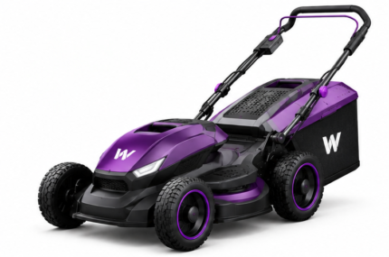Woossox 60V Brushless Self-Propelled Cordless Lawn Mower with LED Headlights – 21 Inch Deck, 3-in-1, Variable Speed Drive, 7 Heights, 5.0Ah Battery & Charger